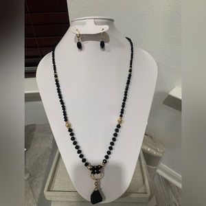 Necklace and earrings